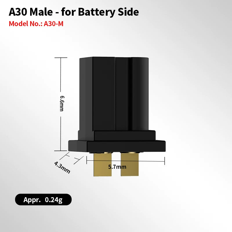 GAONENG A30 Female Connector with Cable for Drone