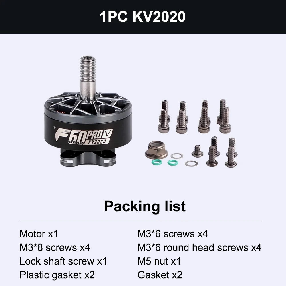 T-Motor F60 Pro V Brushless Motor for FPV Racing Drones - 4PCS KV1750 / China Mainland