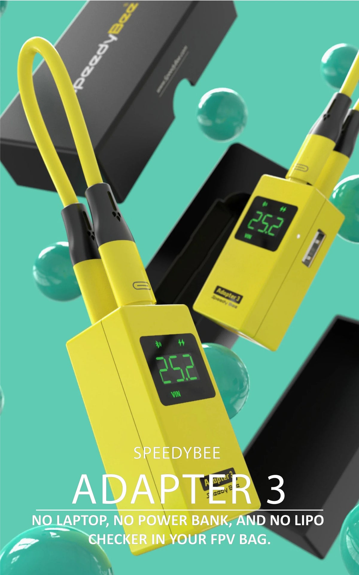 SpeedyBee Adapter 3 Wireless Blackbox Analyzer Voltage Checker - SB-ACQ2394X