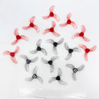 Gemfan 1208 31mm 3-Blade Propellers 8 Pairs for Tinywhoop - 8Pairs Gray 1mm