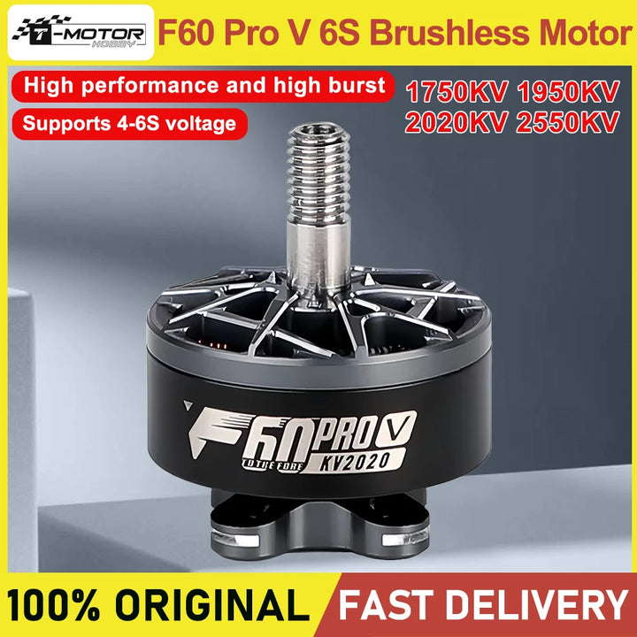 T-Motor F60 Pro V Brushless Motor for FPV Racing Drones - 4PCS KV1750 / China Mainland