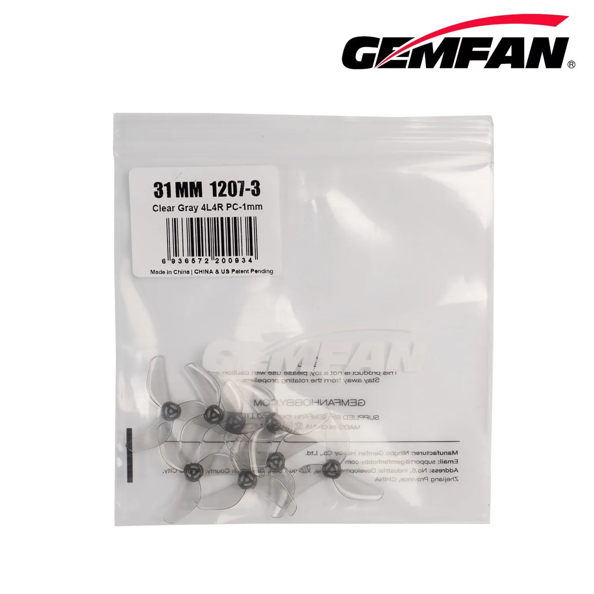 Gemfan 1207-3 31mm 3-Blade Propeller