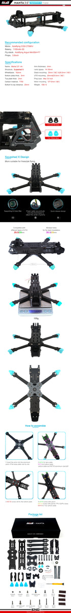 AxisFlying Manta 3.6-inch Frame