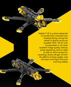 SpeedyBee Master 5 V2 Analog DJI O3 FPV Frame Kit - SB-M5V2-FRAME