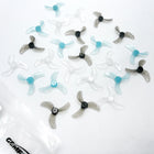 Gemfan 1208 31mm 3-Blade Propellers 8 Pairs for Tinywhoop - 8Pairs Gray 1mm