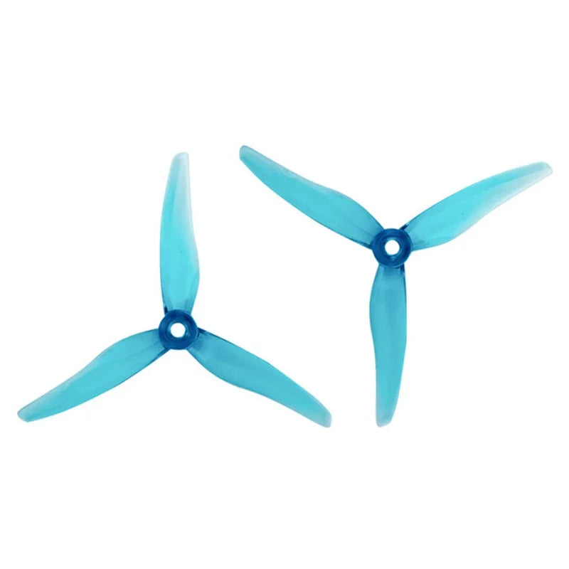 Gemfan Hurricane 51466 V2 5 Inch 3-Blade FPV Propellers CW CCW - 2pairs Gray V2