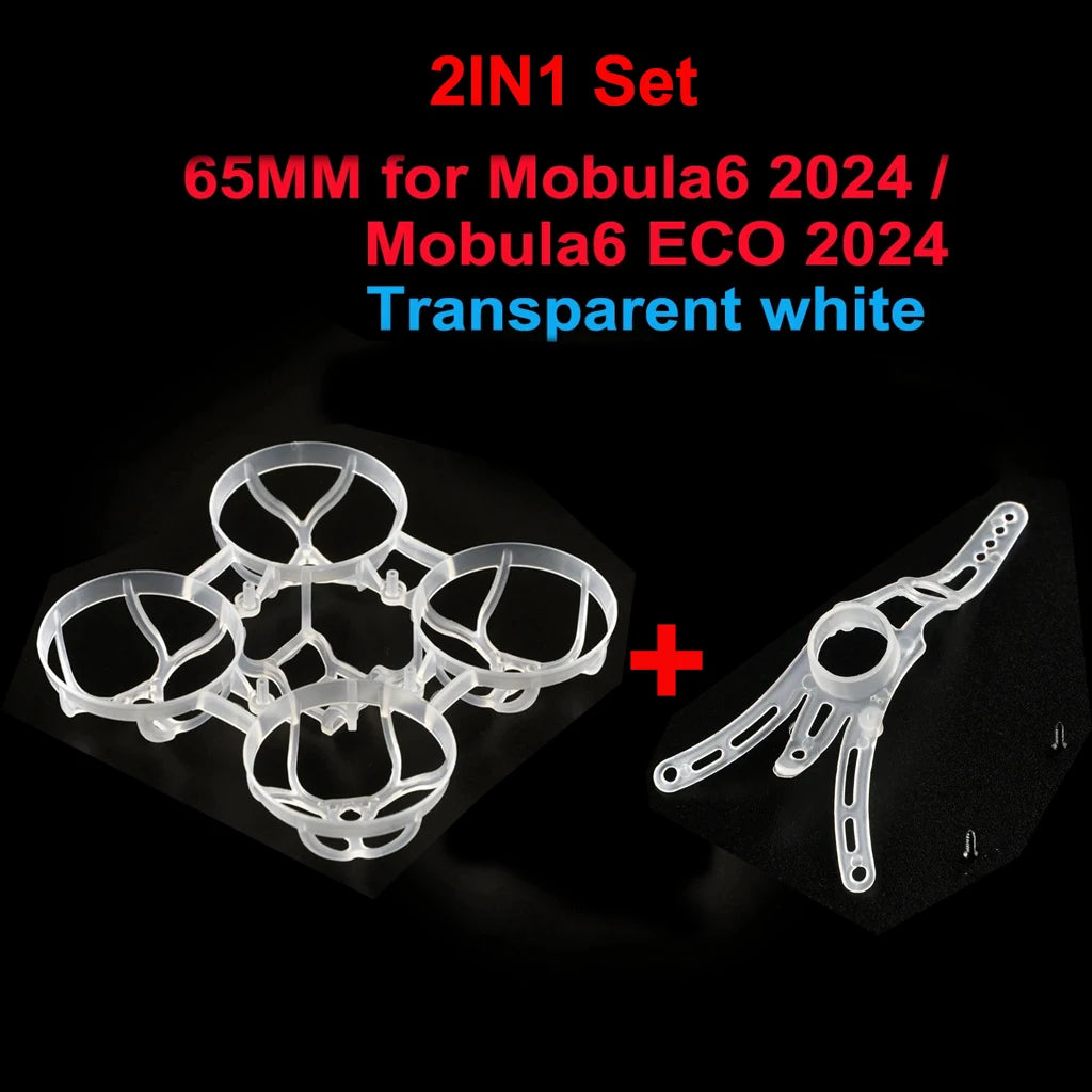 HappyModel Camera Mount Bracket for Mobula6 2024 - Transparent Black