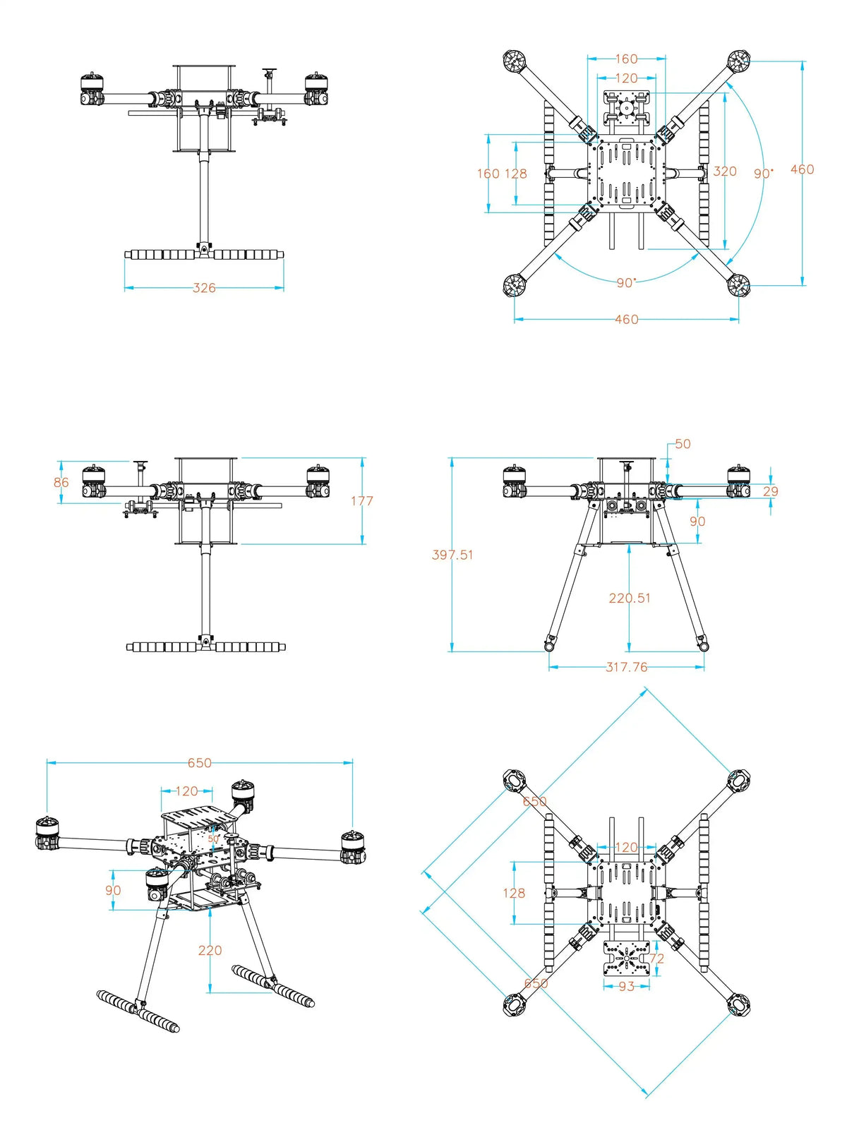 X650 Frame Kit