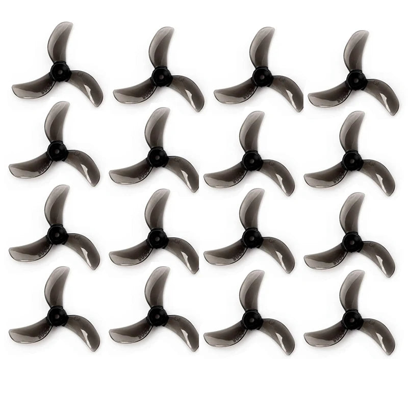 Gemfan 1208 31mm 3-Blade Propellers 8 Pairs for Tinywhoop - 8Pairs Gray 1mm