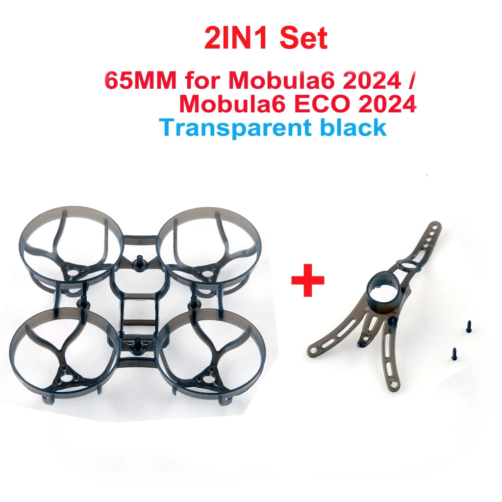 HappyModel Camera Mount Bracket for Mobula6 2024 - Transparent Black