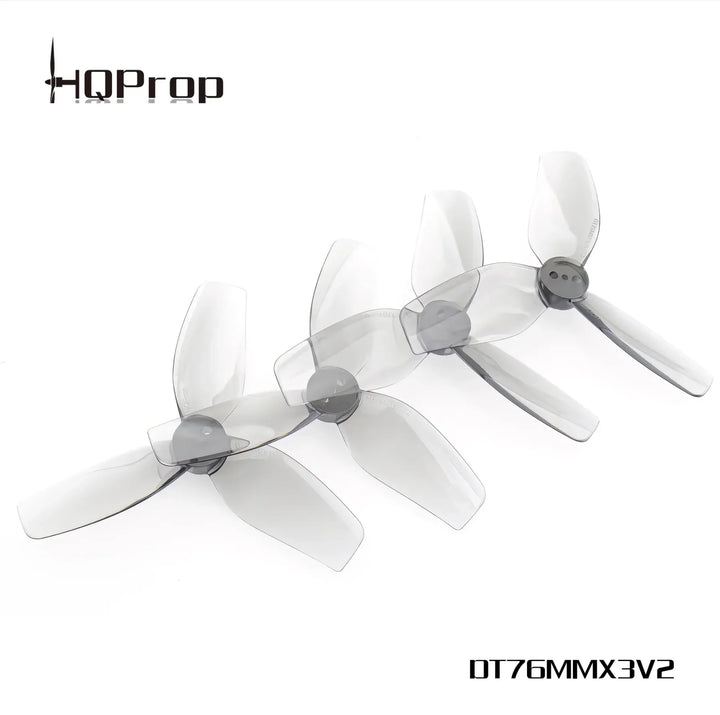 HQProp DT76mm x3 V2 Propeller - 6 Pairs Gray