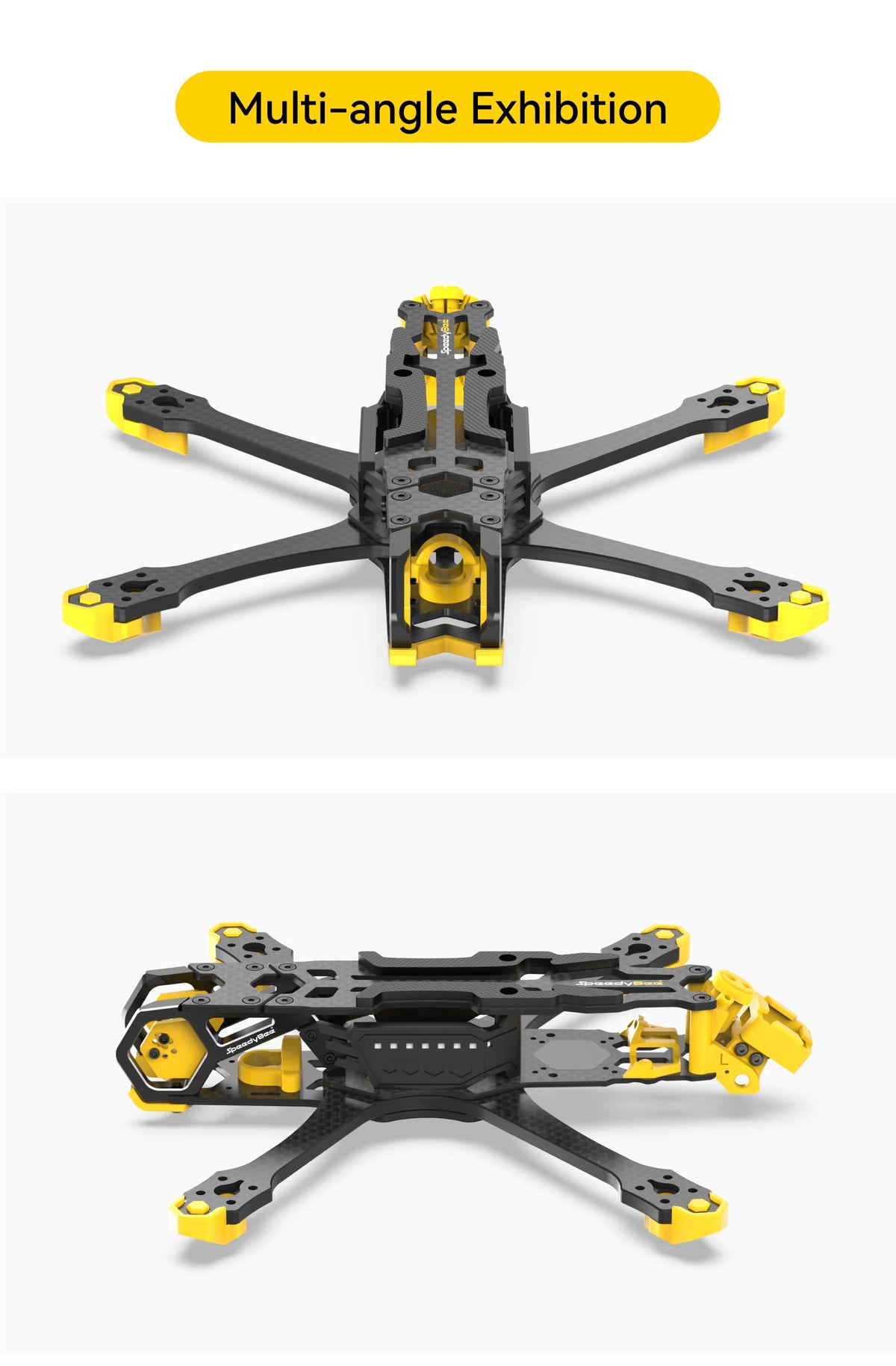 SpeedyBee Master 5 V2 Analog DJI O3 FPV Frame Kit - SB-M5V2-FRAME