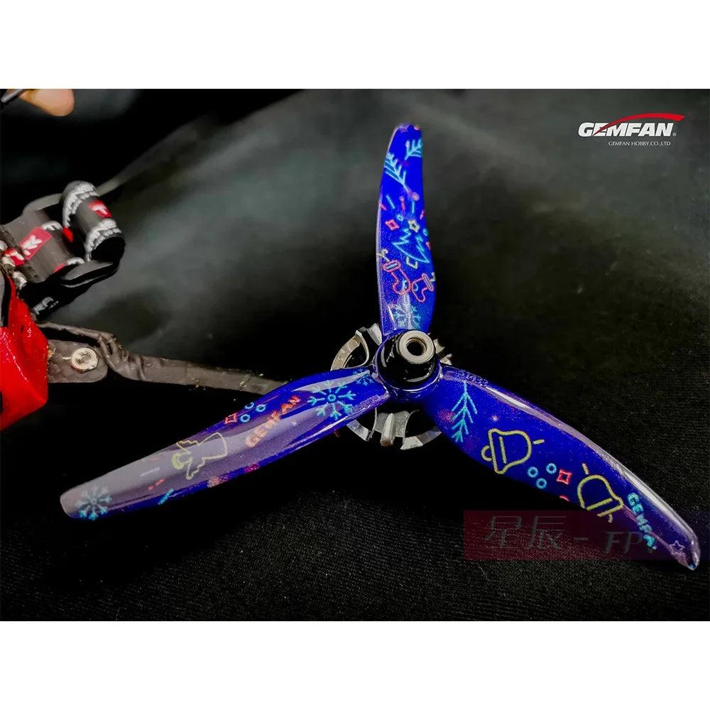Gemfan Hurricane 51433 5.1x3.5x3 FPV Propellers 2 Pairs PC - 2 Pairs Black