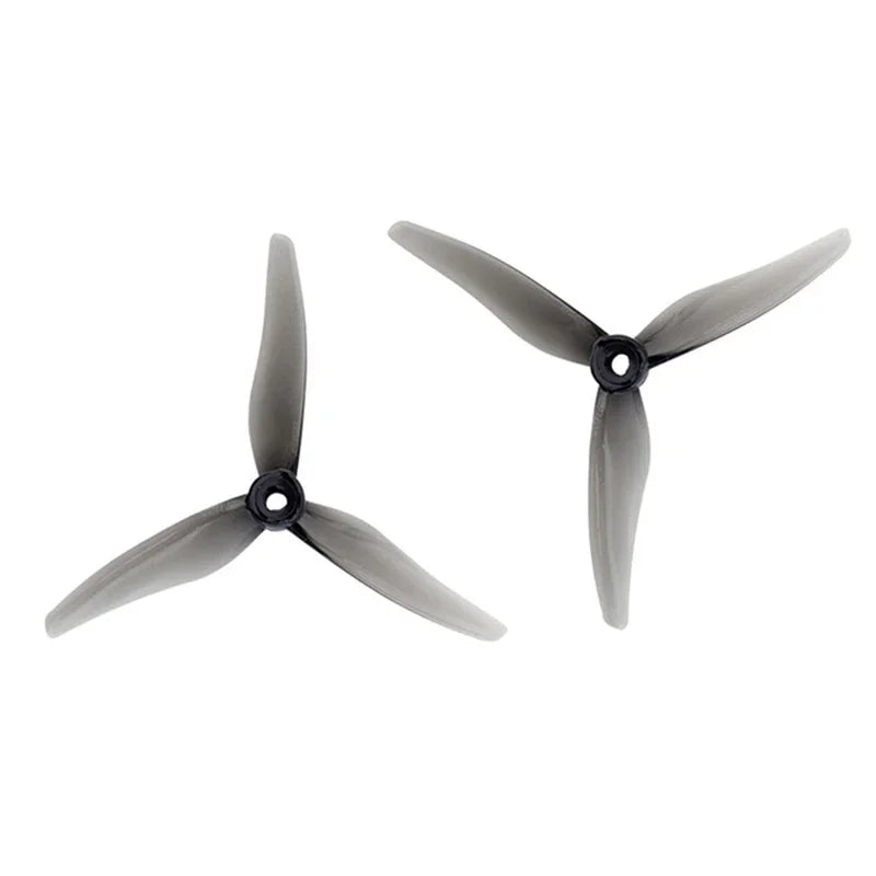 Gemfan Hurricane 51466 V2 5 Inch 3-Blade FPV Propellers CW CCW - 2pairs Gray V2