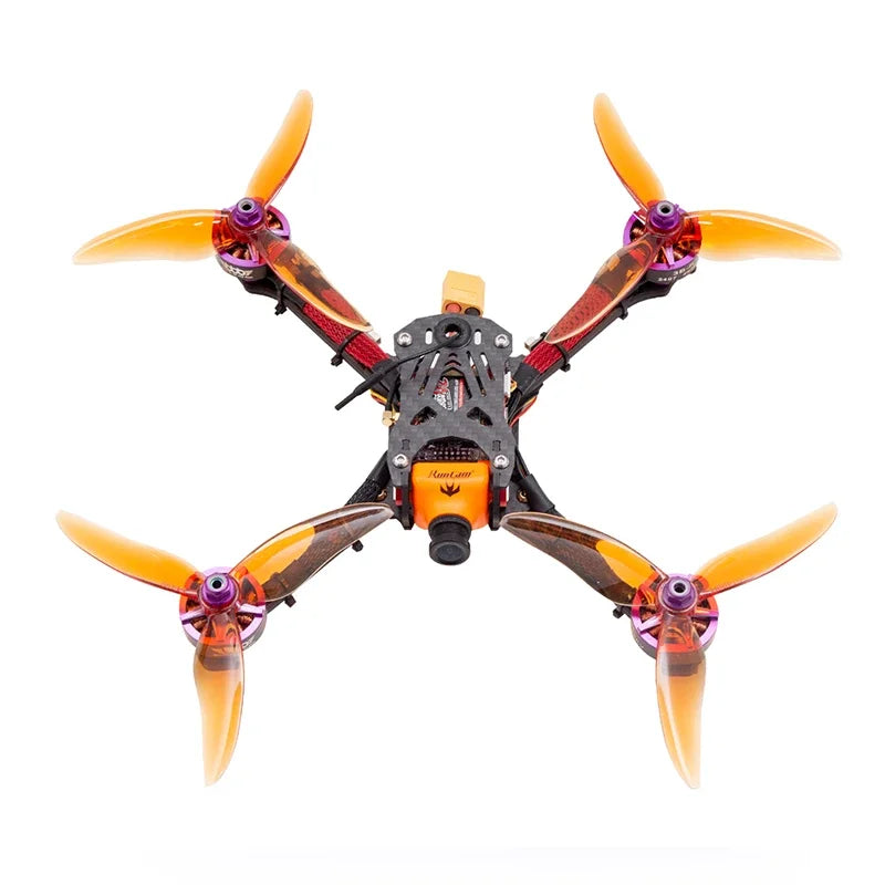 Gemfan Hurricane 51466 V2 5 Inch 3-Blade FPV Propellers CW CCW - 2pairs Gray V2