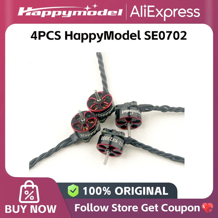 HappyModel SE0702 0702 1S Brushless Motor - 23000KV (4-pack)