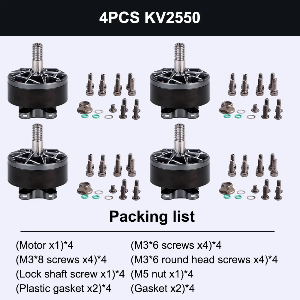 T-Motor F60 Pro V Brushless Motor for FPV Racing Drones - 4PCS KV1750 / China Mainland